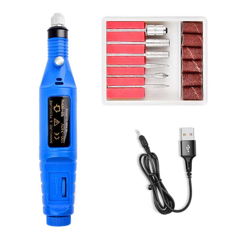 blue nail drill pen machine
